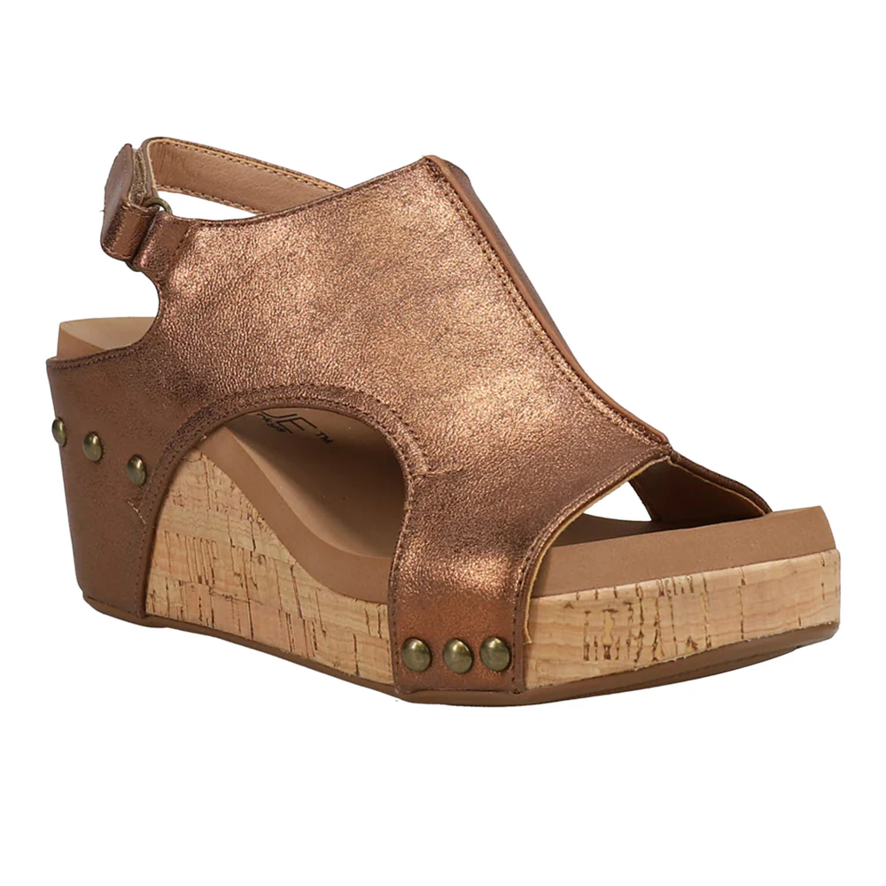 Carley Studded Wedge Slingback Sandals - Image 2