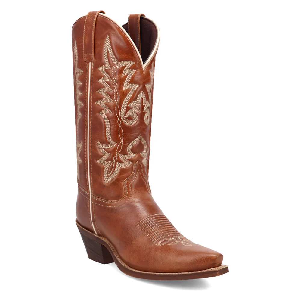 Carly Embroirdered Snip Toe Pull On Cowboy Boots - Image 2