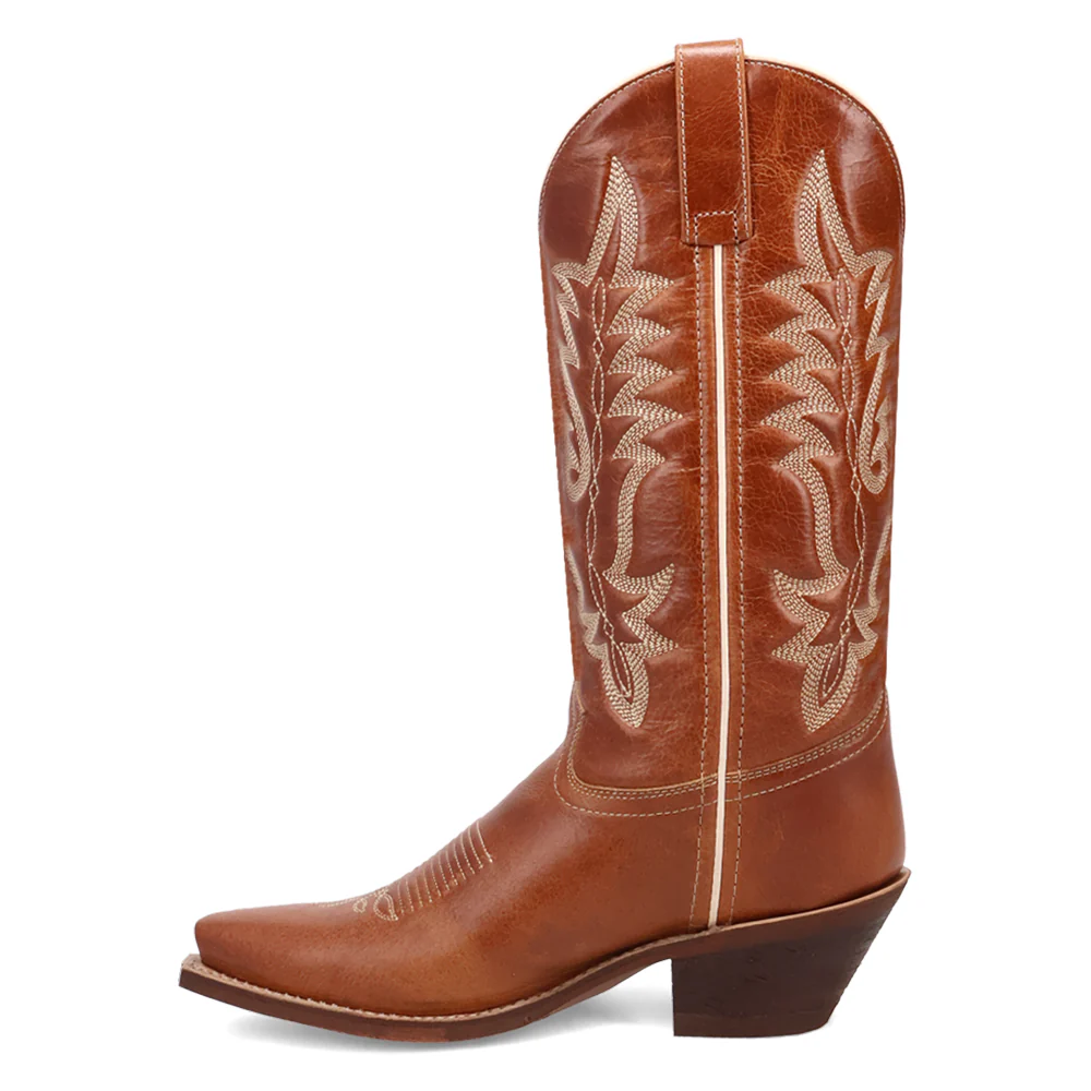 Carly Embroirdered Snip Toe Pull On Cowboy Boots - Image 3