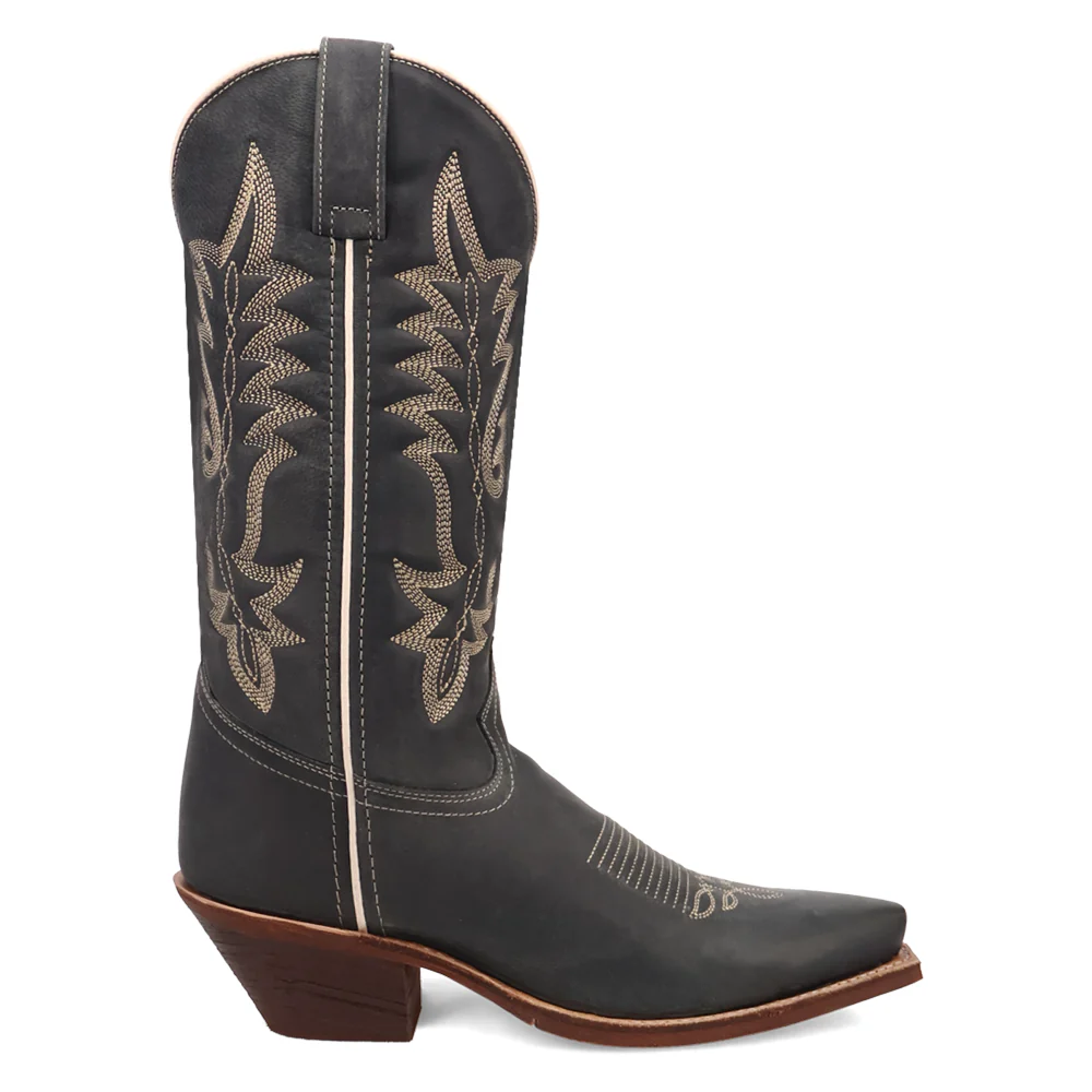 Carly Embroirdered Snip Toe Pull On Cowboy Boots