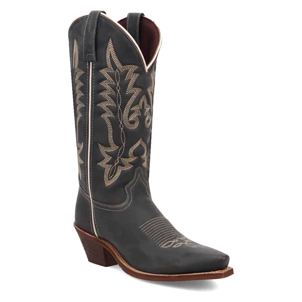 Carly Embroirdered Snip Toe Pull On Cowboy Boots - Image 2