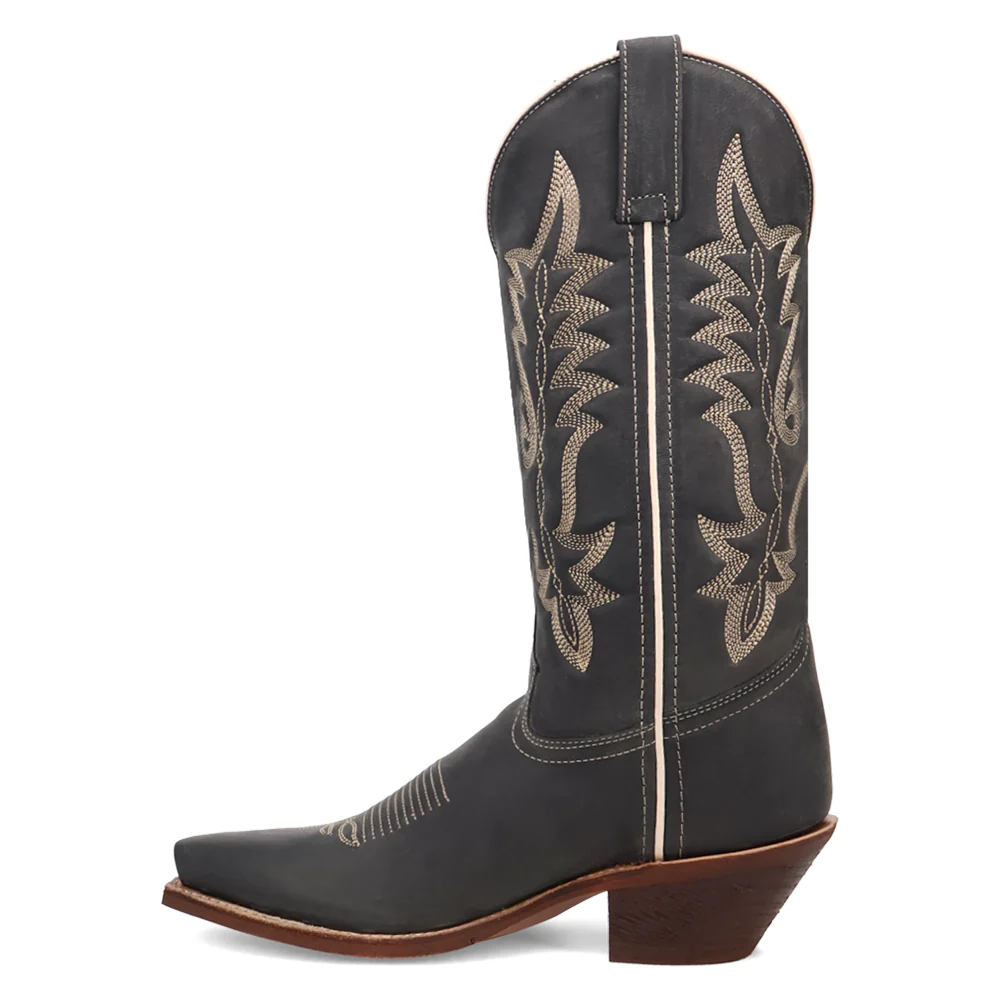 Carly Embroirdered Snip Toe Pull On Cowboy Boots - Image 3