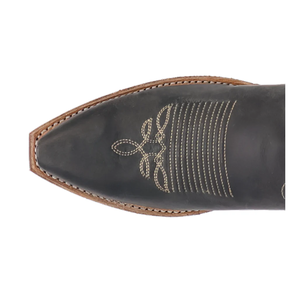 Carly Embroirdered Snip Toe Pull On Cowboy Boots - Image 4