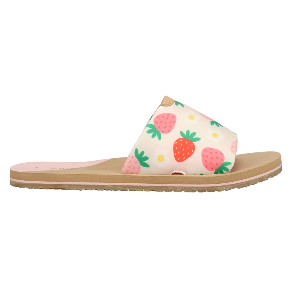 Carly Strawberry Slide Sandals