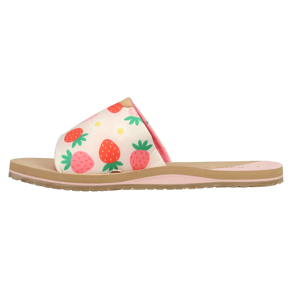 Carly Strawberry Slide Sandals - Image 3