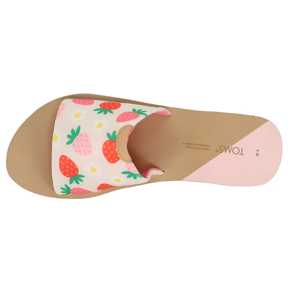 Carly Strawberry Slide Sandals - Image 4