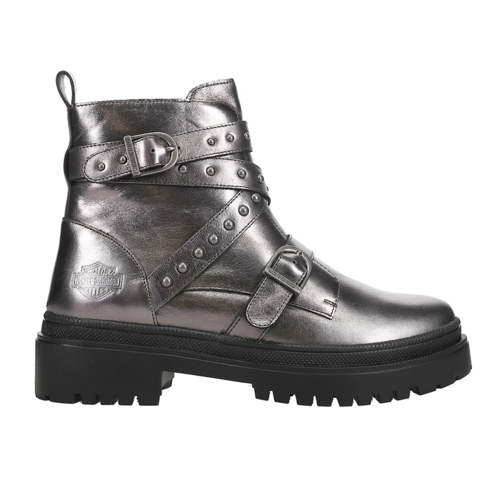 Carrigan Metallic Stud Motorcycle Boots