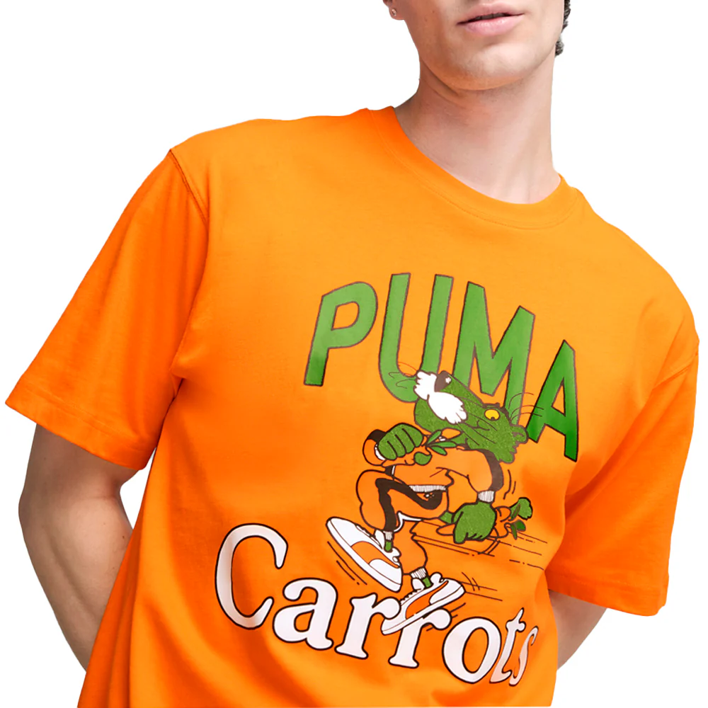 PUMA X CARROTS Graphic Crew Neck Short Sleeve T-Shirt - Image 5