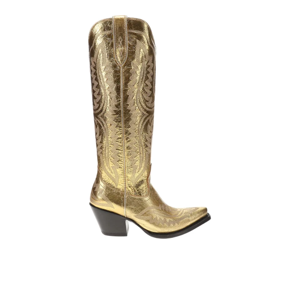 Casanova Embroidered Snip Toe Zippered Cowboy Boots