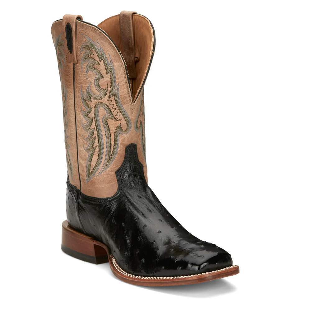 Castillo 11 Inch Full Quill Ostrich Square Toe Cowboy Boots - Image 2