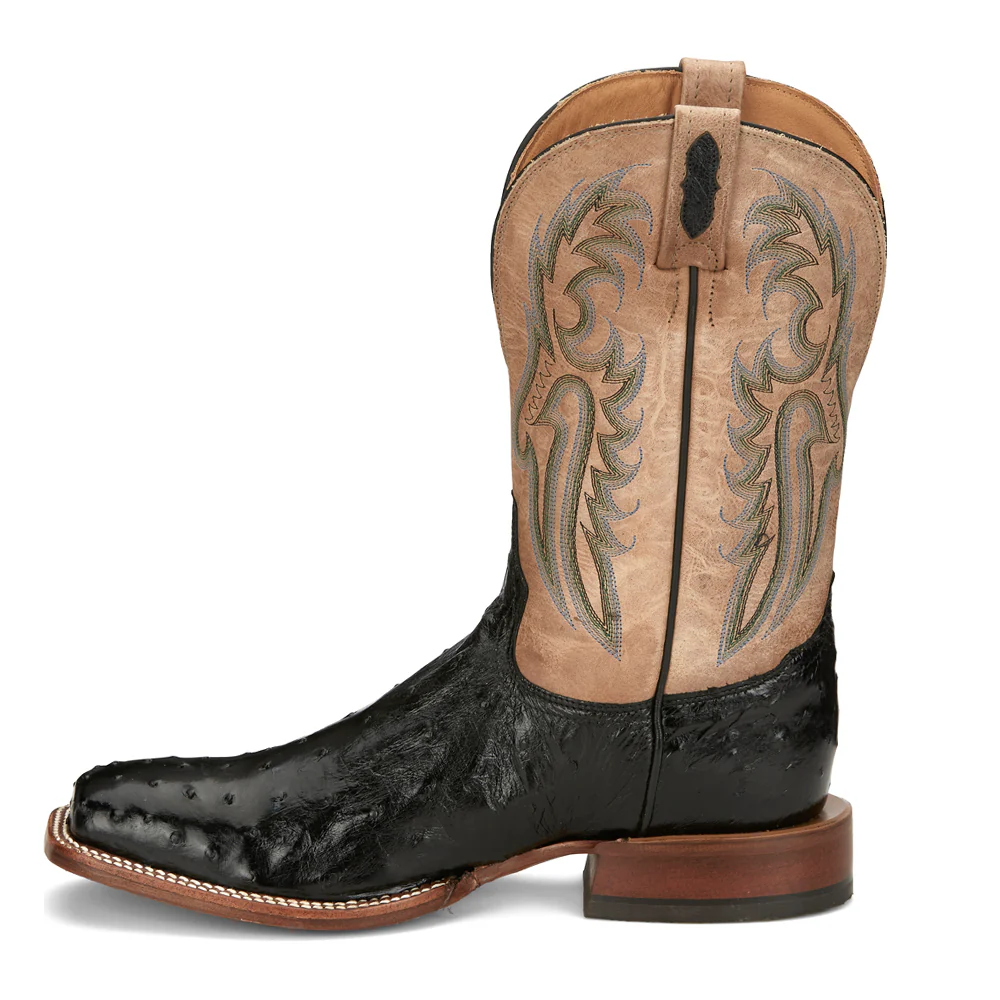 Castillo 11 Inch Full Quill Ostrich Square Toe Cowboy Boots - Image 3