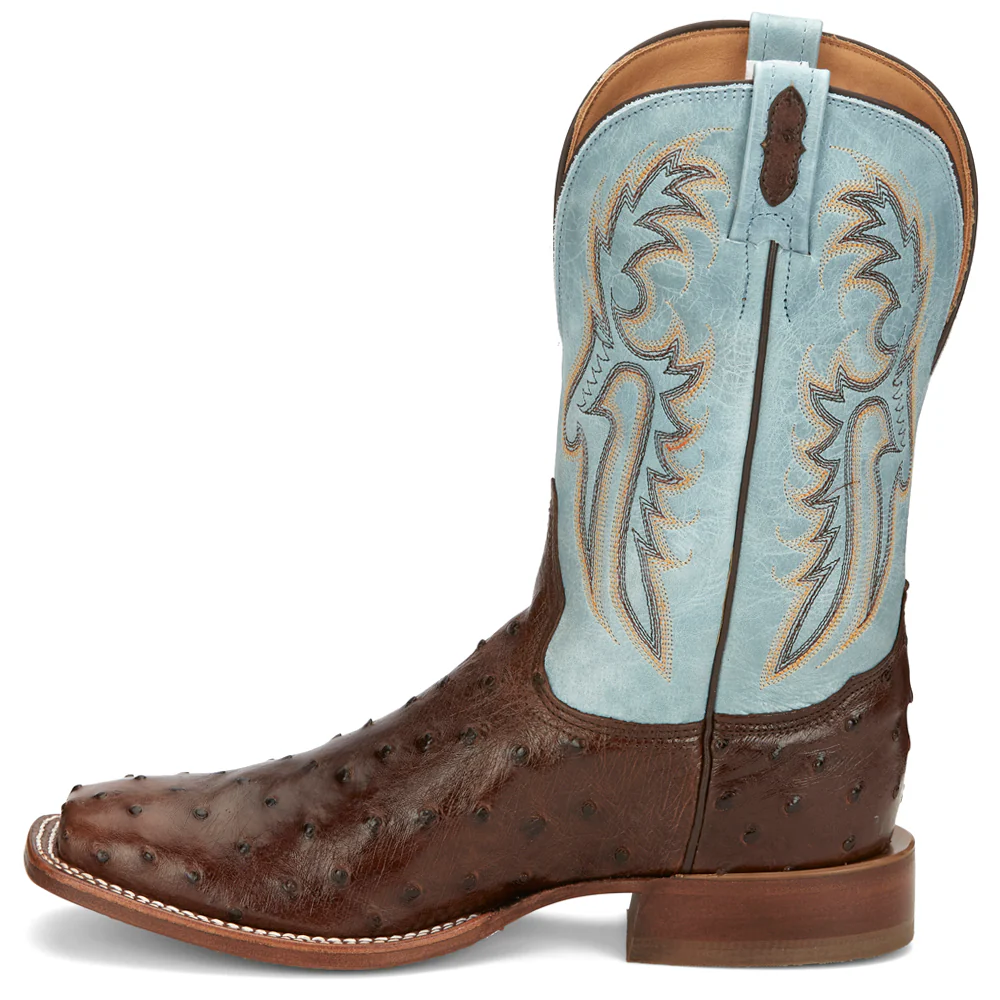 Castillo 11 Inch Full Quill Ostrich Square Toe Cowboy Boots - Image 3