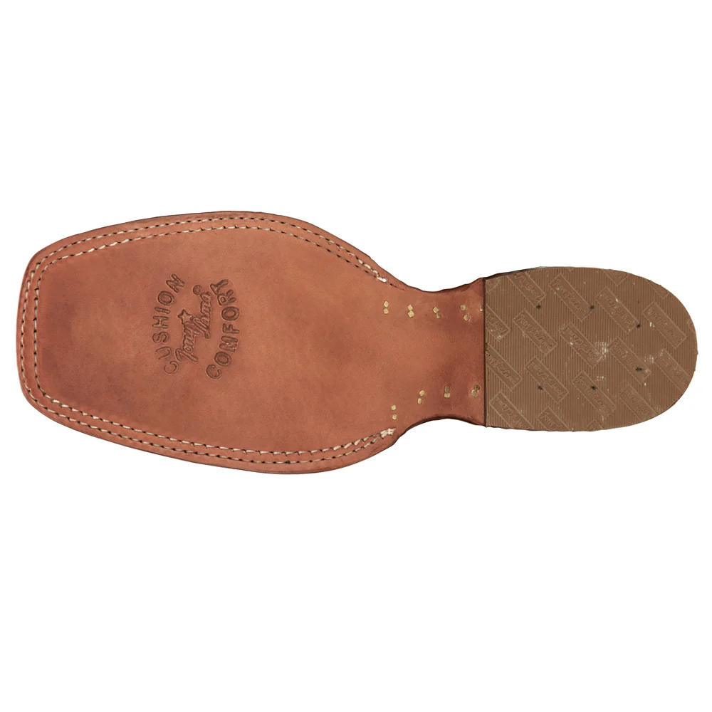 Castillo 11 Inch Full Quill Ostrich Square Toe Cowboy Boots - Image 5