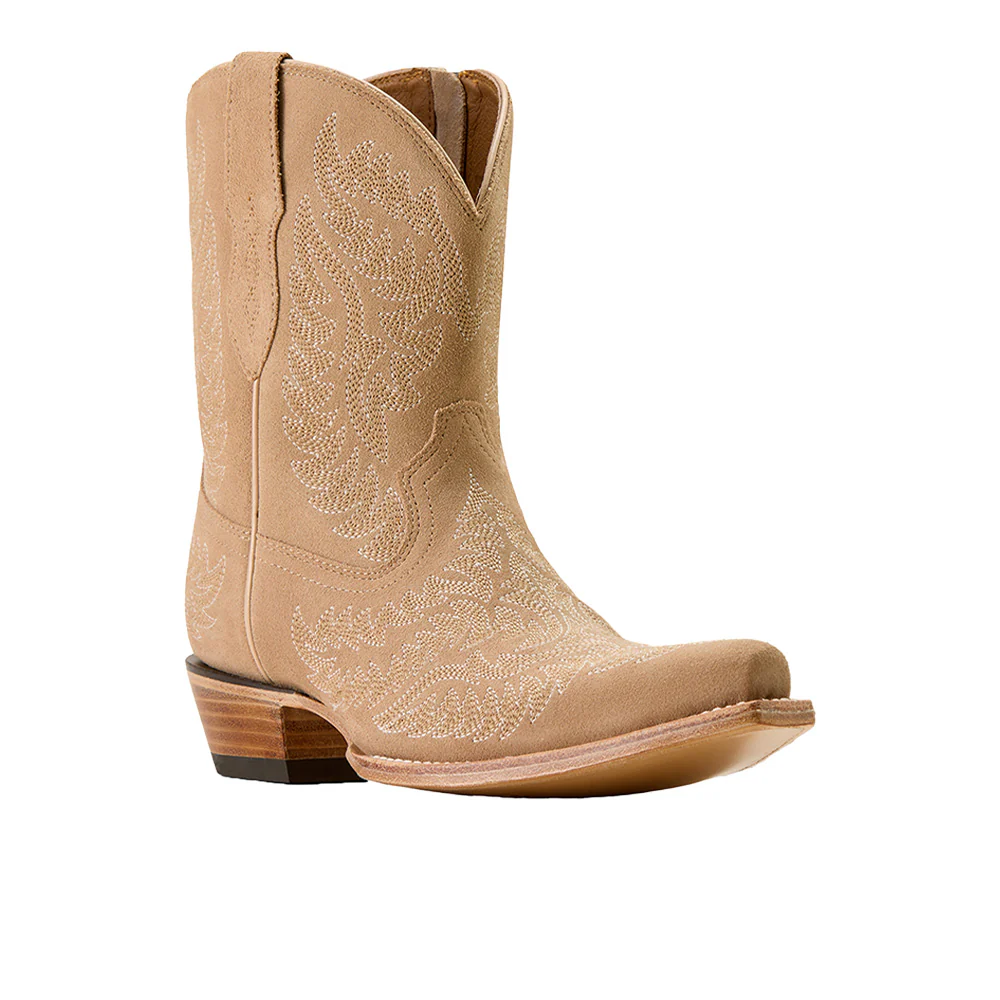 Cate Embroidered Snip Toe Zippered Cowboy Booties - Image 2