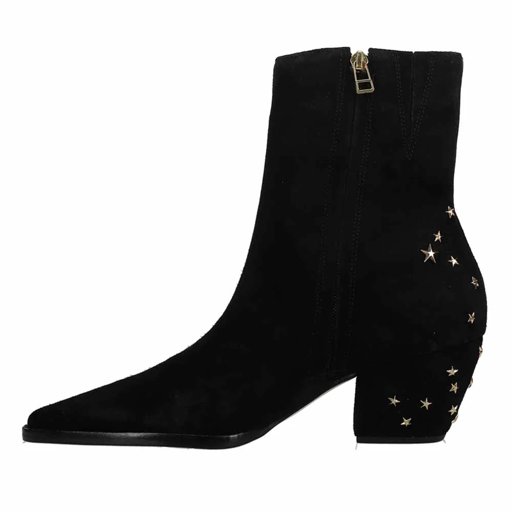 Caty Pointed Toe Zippered Booties - Image 3