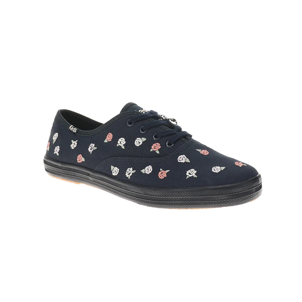 Champion Canvas Rose Embroidered Lace Up Sneakers - Image 2