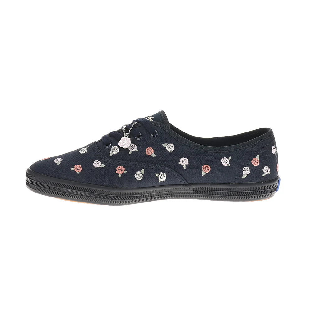 Champion Canvas Rose Embroidered Lace Up Sneakers - Image 3