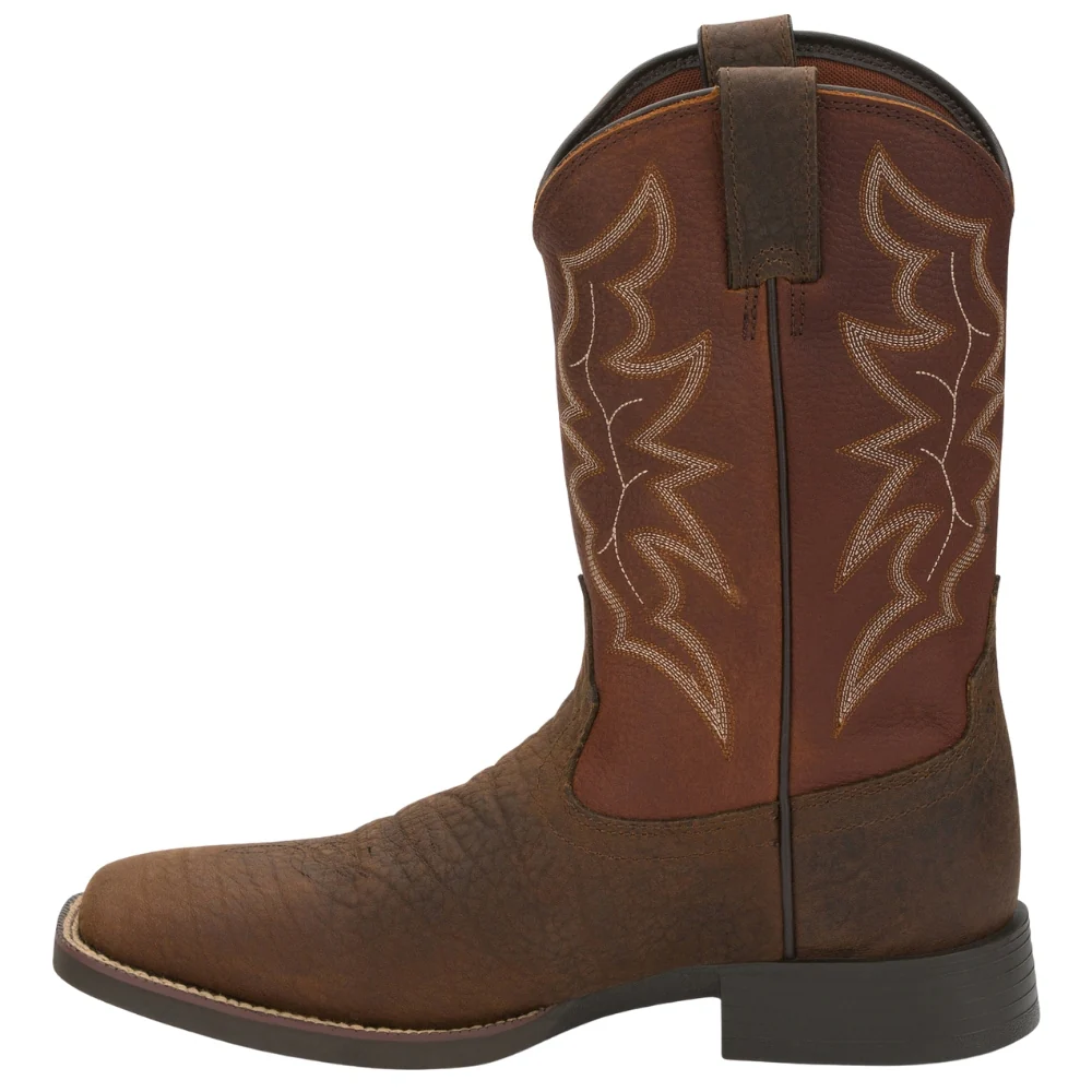 Chet 11 Inch Square Toe Cowboy Boots - Image 3