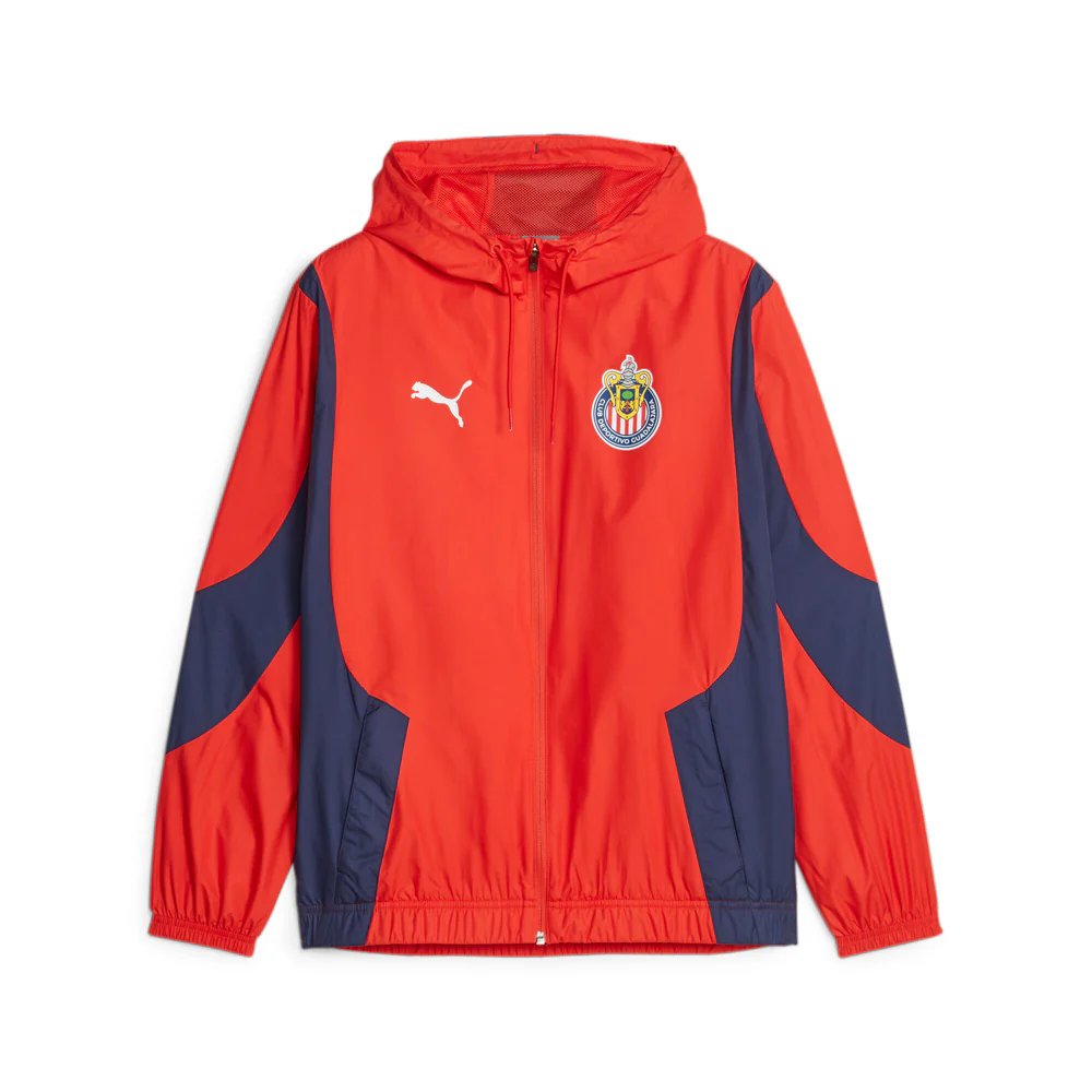 C.D. Guadalajara Prematch Woven Anthem Full Zip Jacket