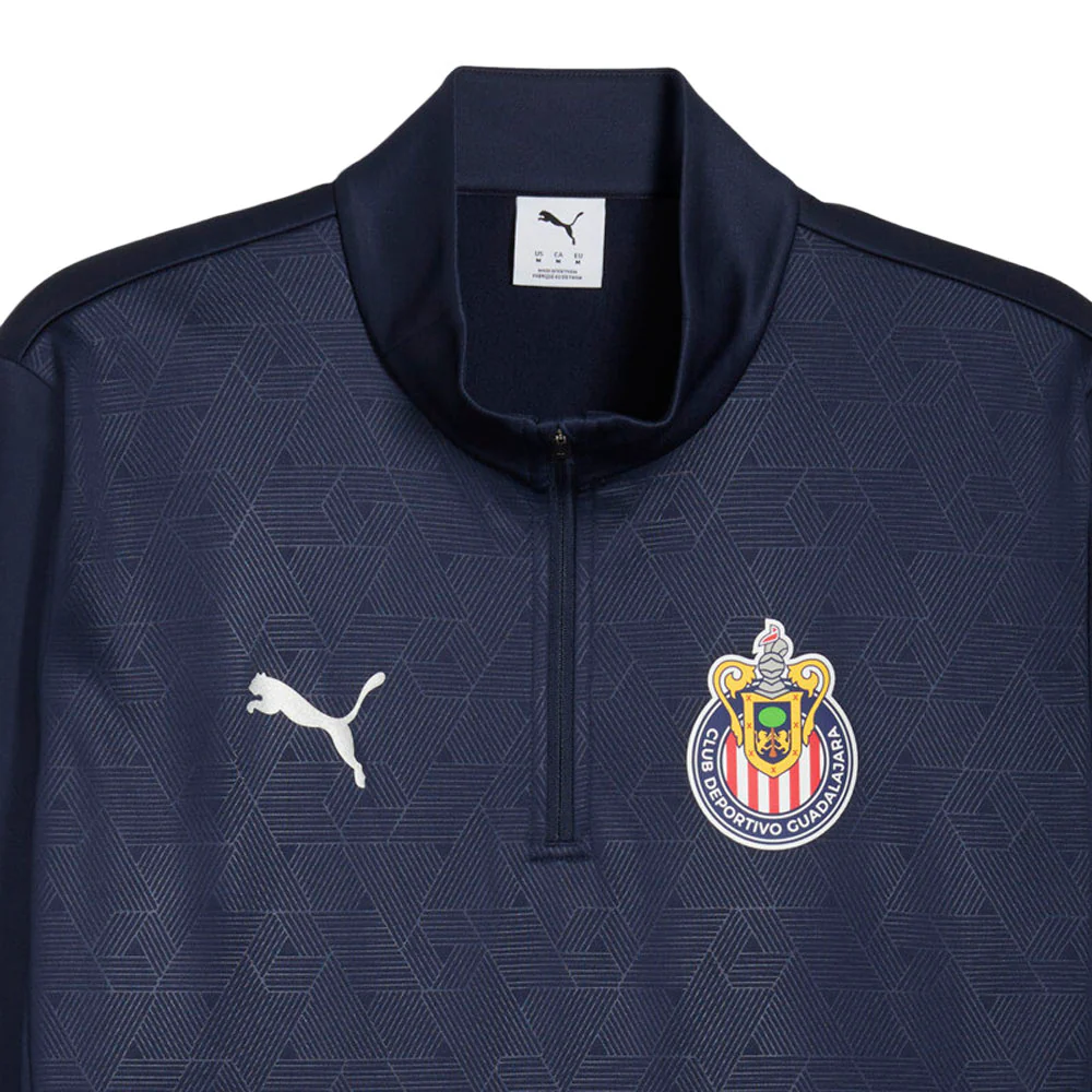 Chivas Training Warm Long Sleeve Quarter Zip Pullover - Image 3