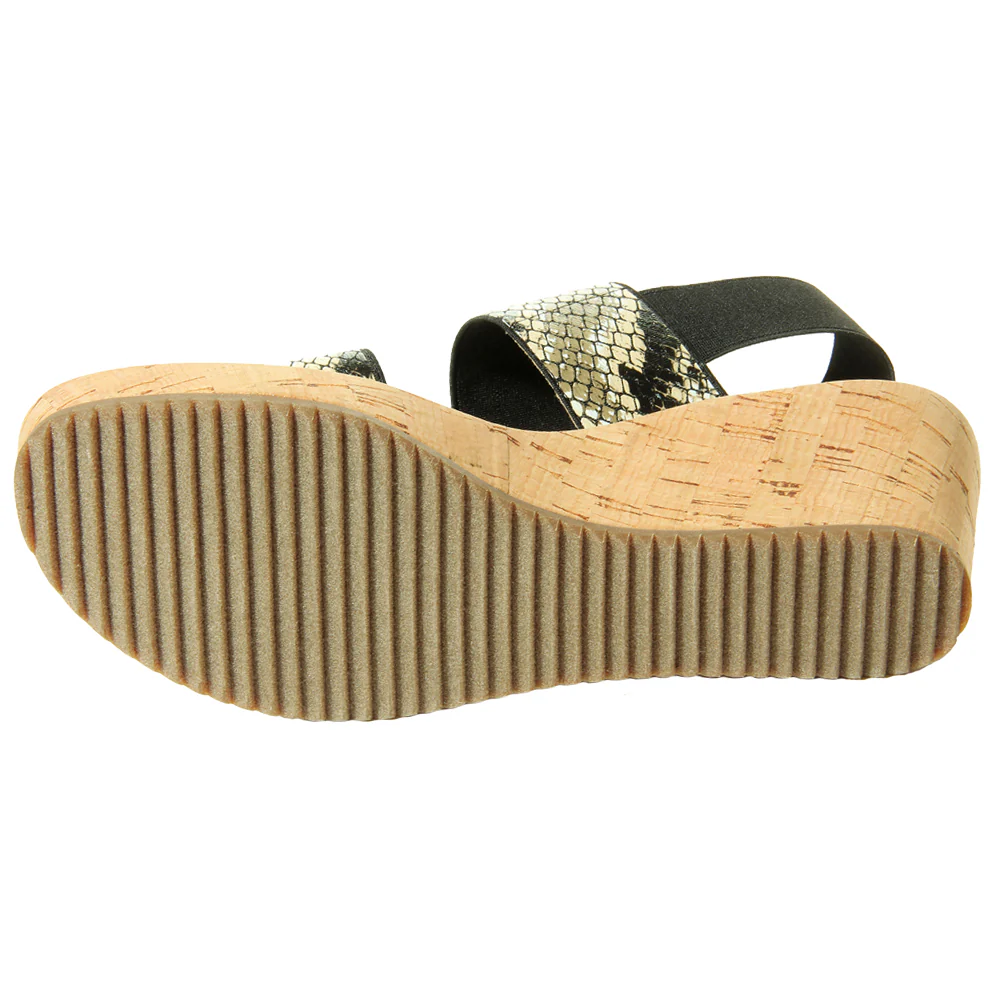 Chila Snake Slingback Wedge Sandals - Image 5