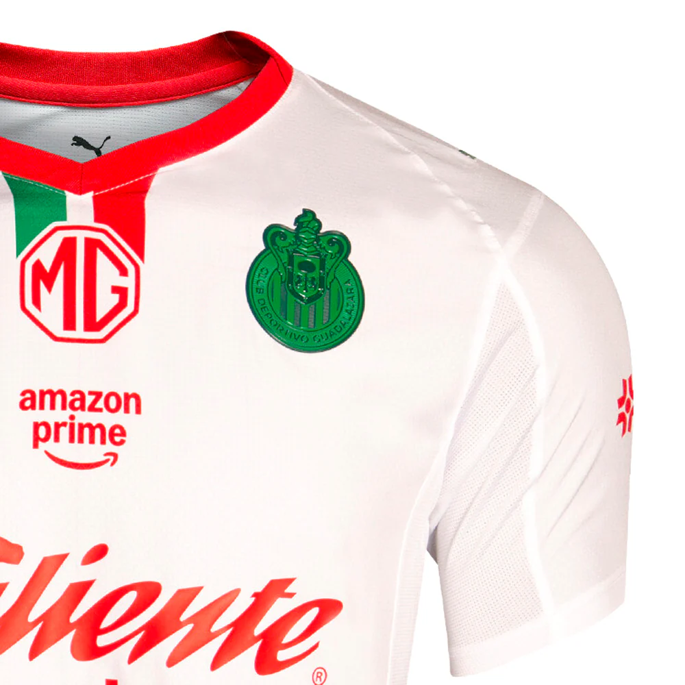 Chivas Crew Neck Short Sleeve Away Soccer Jersey Promo 25-26 - Image 5