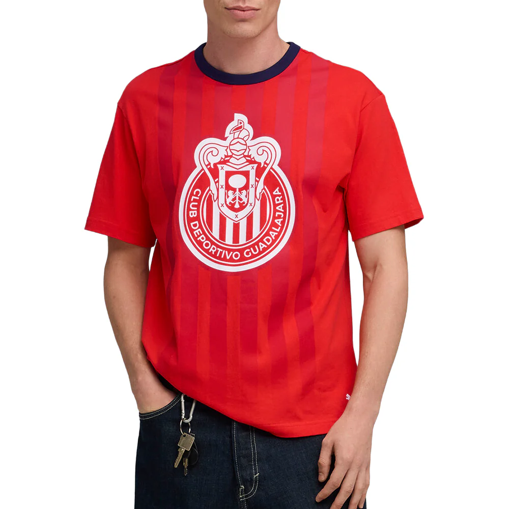 Chivas Graphic Crest Relaxed Crew Neck Short Sleeve T-Shirt - Image 5