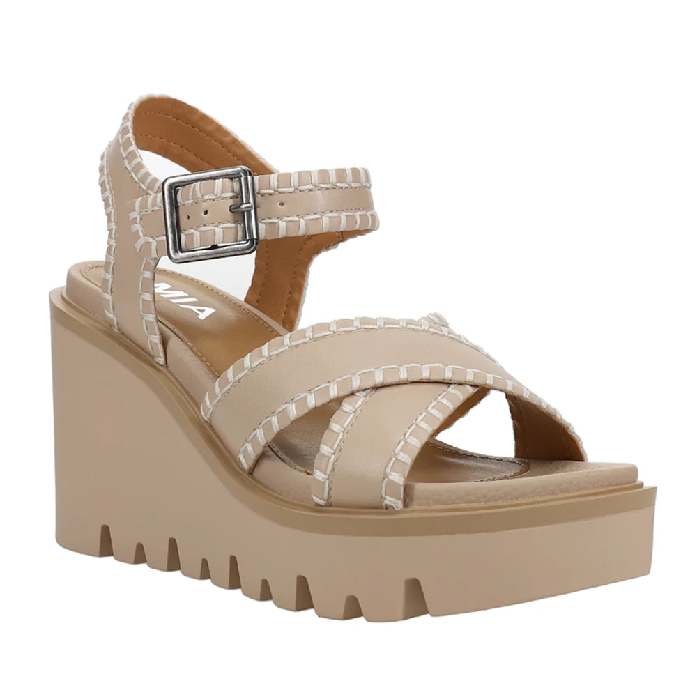 Cienna Ankle Strap Wedge Sandals - Image 2