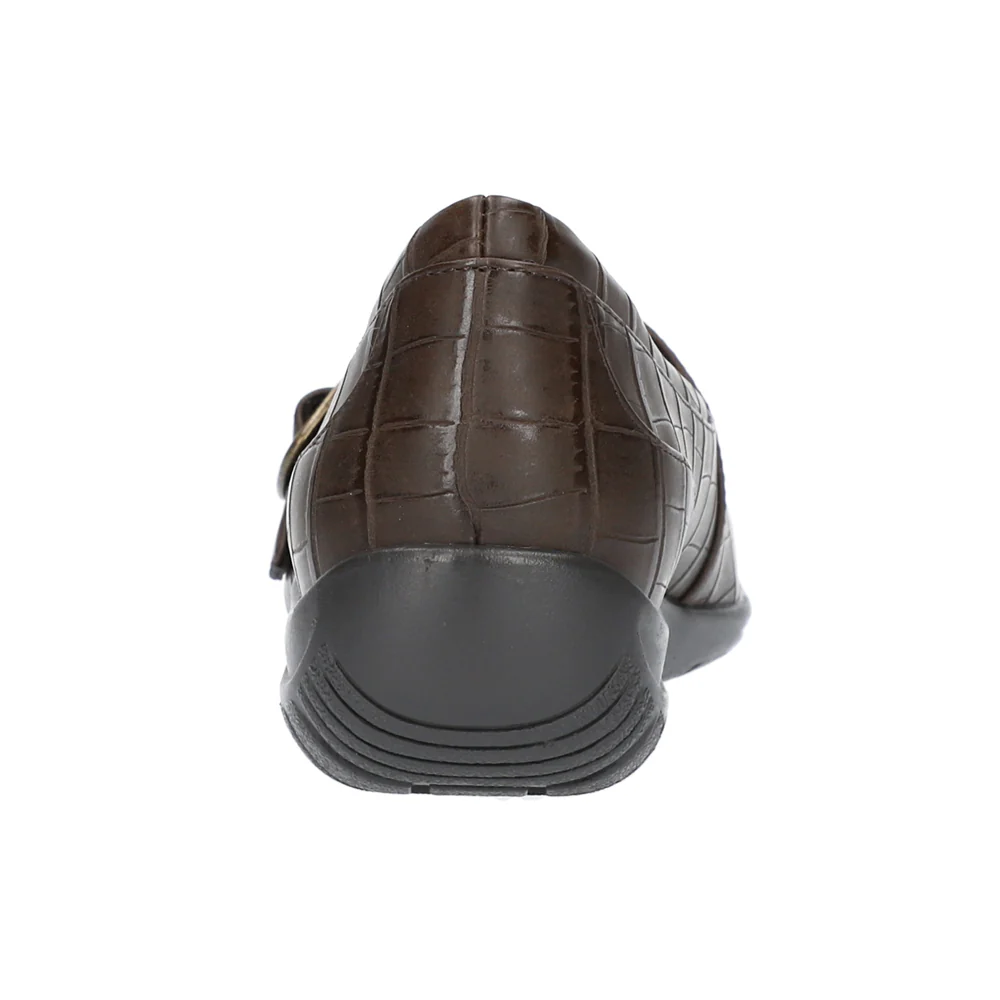 Cinnamon Croc Slip On Flats - Image 3