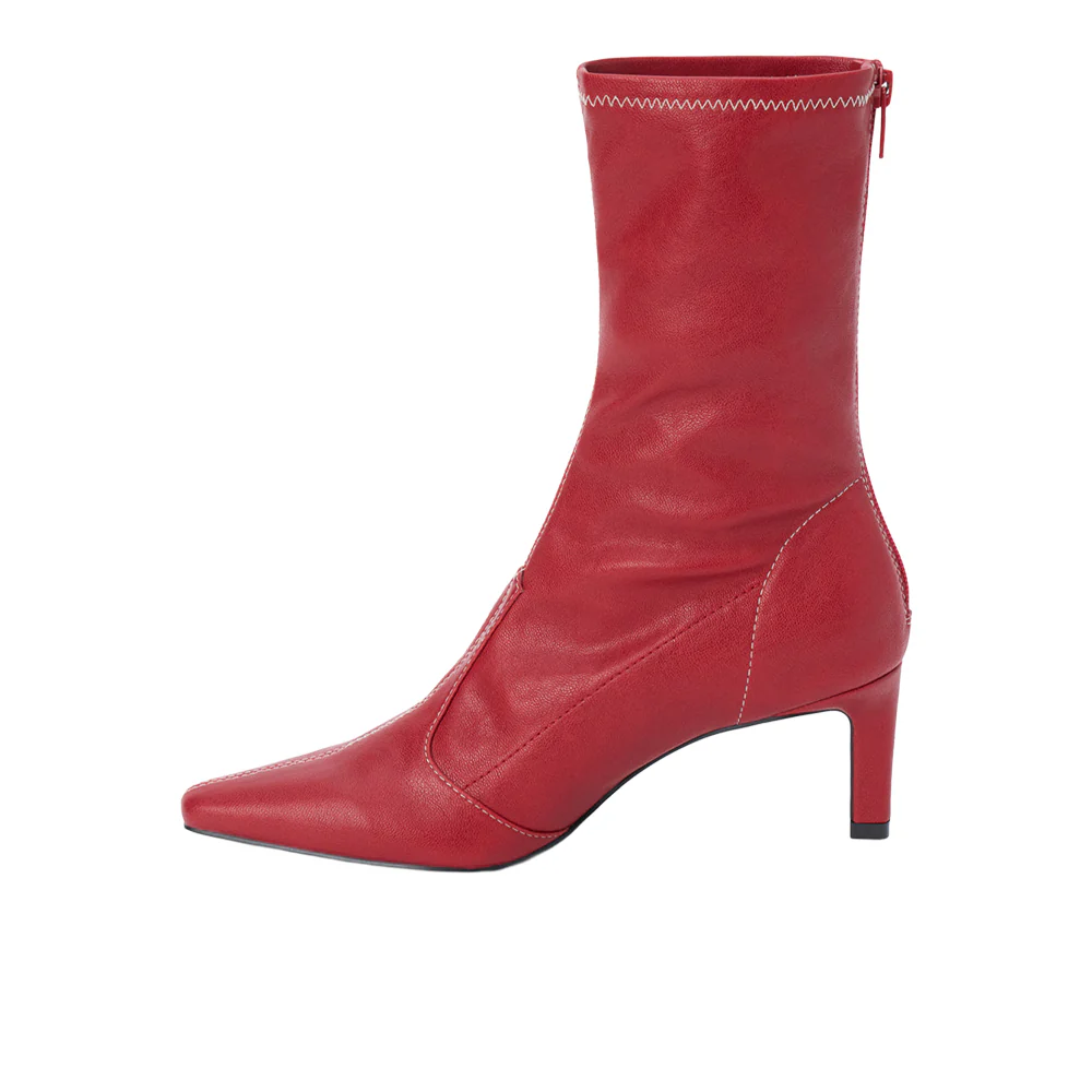 Clara Pointed Toe Zippered Boots - Image 3