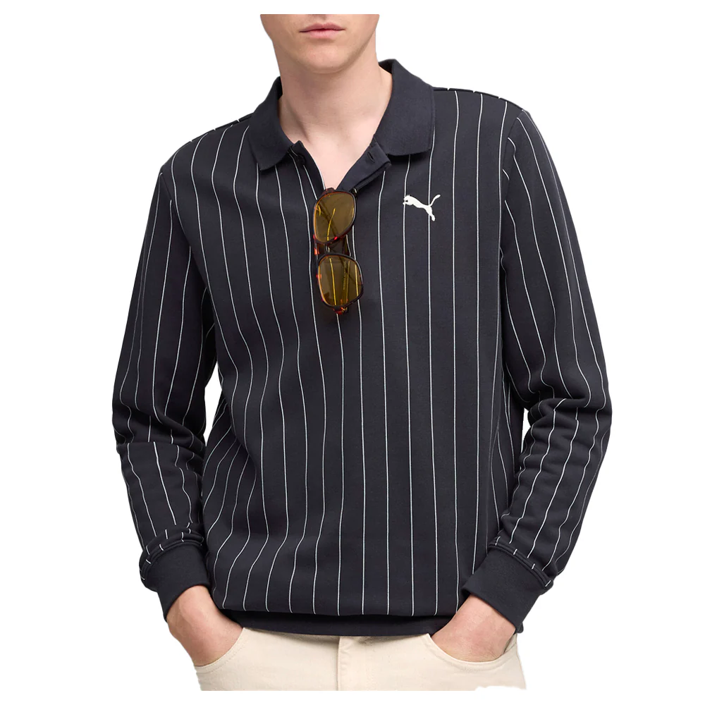 Class Collared Long Sleeve Polo Shirt - Image 3