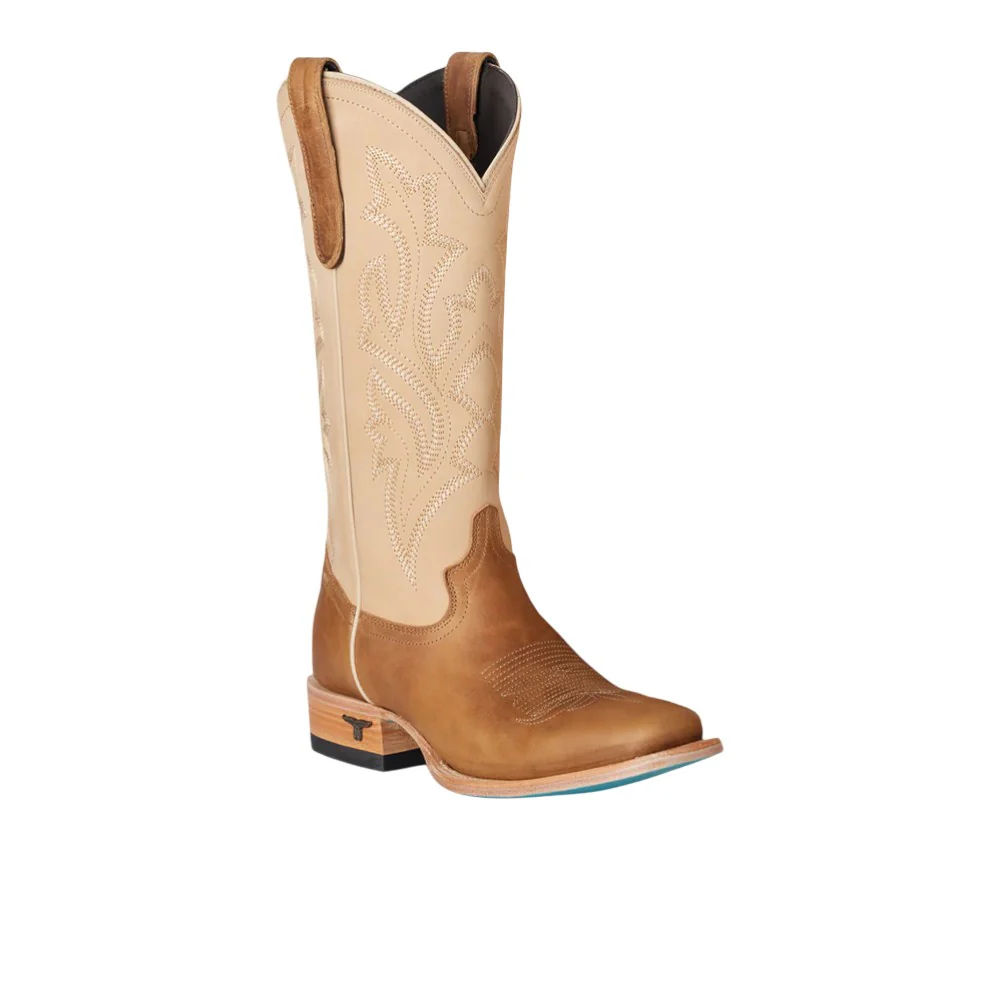 Classic Embroidered Square Toe Cowboy Boots - Image 2