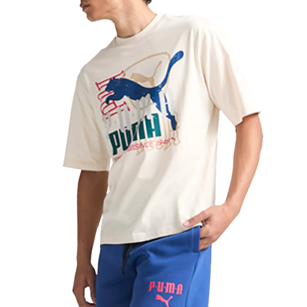 Classics Play Paris Overlay Logo Crew Neck Short Sleeve T-Shirt - Image 3