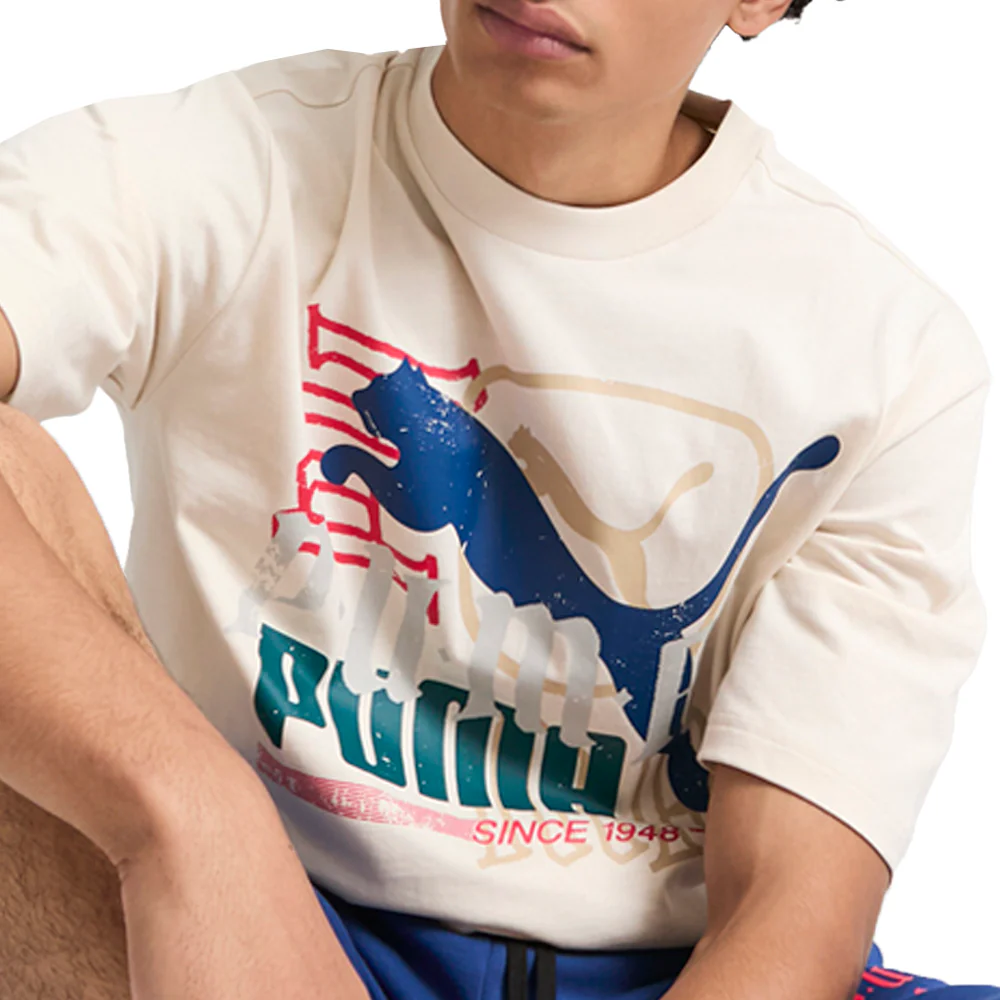 Classics Play Paris Overlay Logo Crew Neck Short Sleeve T-Shirt - Image 5