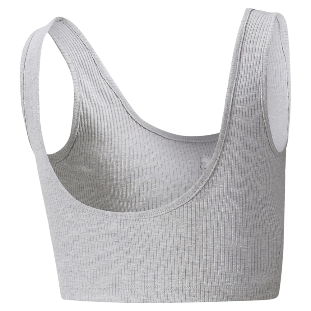 Classics Ribbed Cropped Scoop Neck Tank Top - Image 4