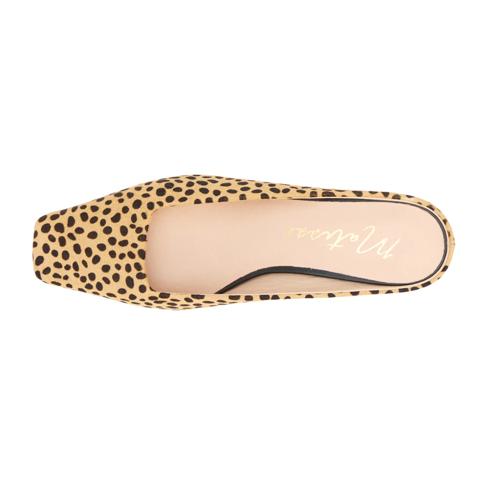 Classy Square Toe Kitten Heel Mules - Image 4