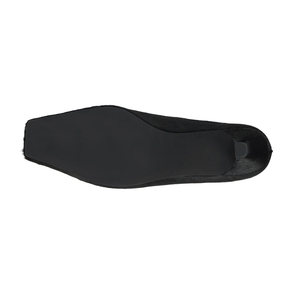 Classy Square Toe Kitten Heel Mules - Image 5
