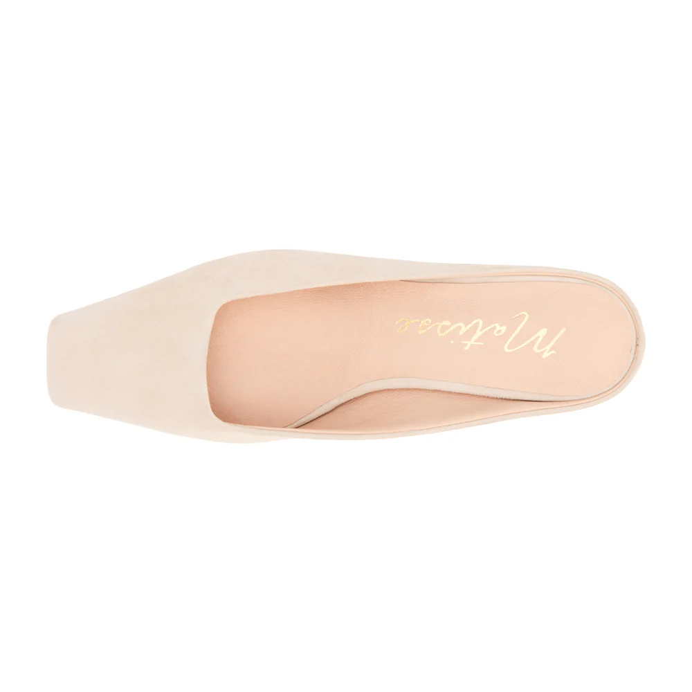 Classy Square Toe Kitten Heel Mules - Image 4