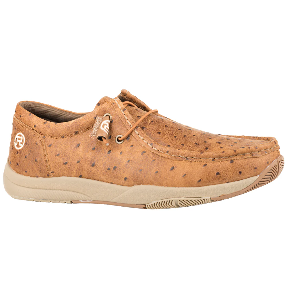 Clearcut Textured Ostrich Print Slip On Shoes