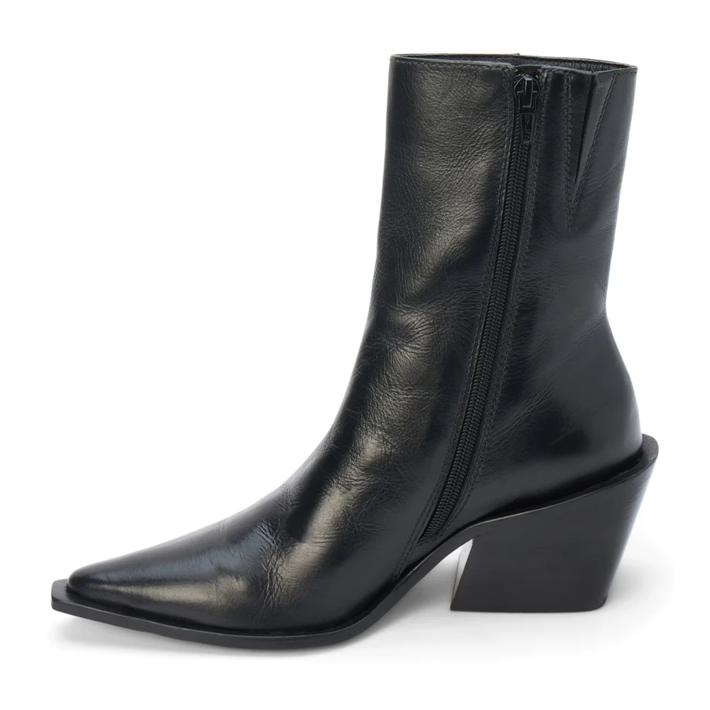 Cleo Pointed Toe Zippered Booties - Image 3