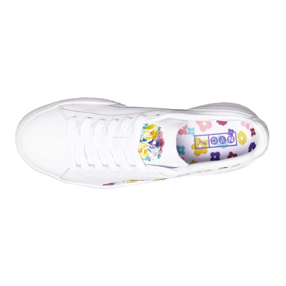 Clyde NYC Floral Lace Up Sneakers - Image 4