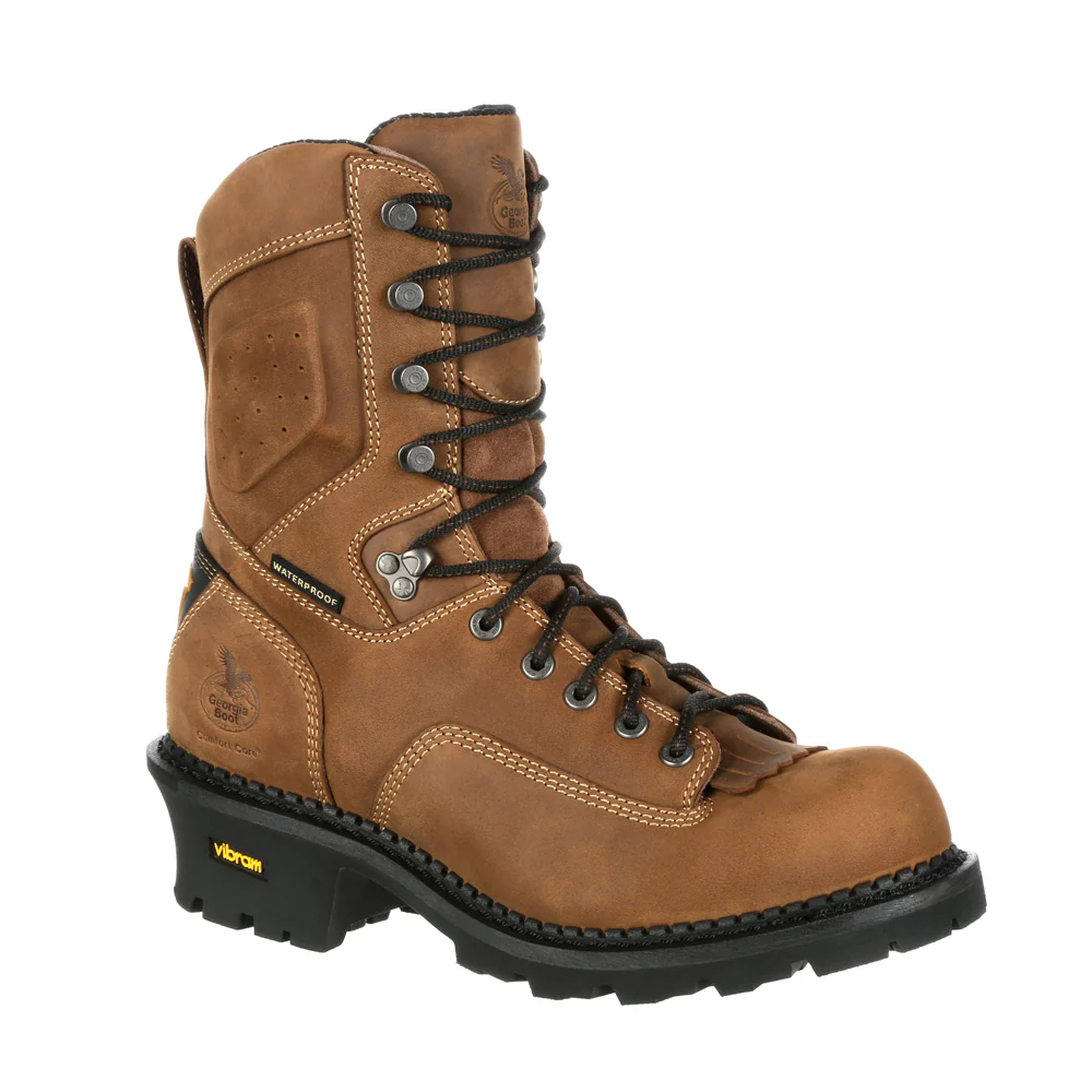 Comfort Core Logger 9 inch Waterproof Composite Toe Work Boots - Image 2