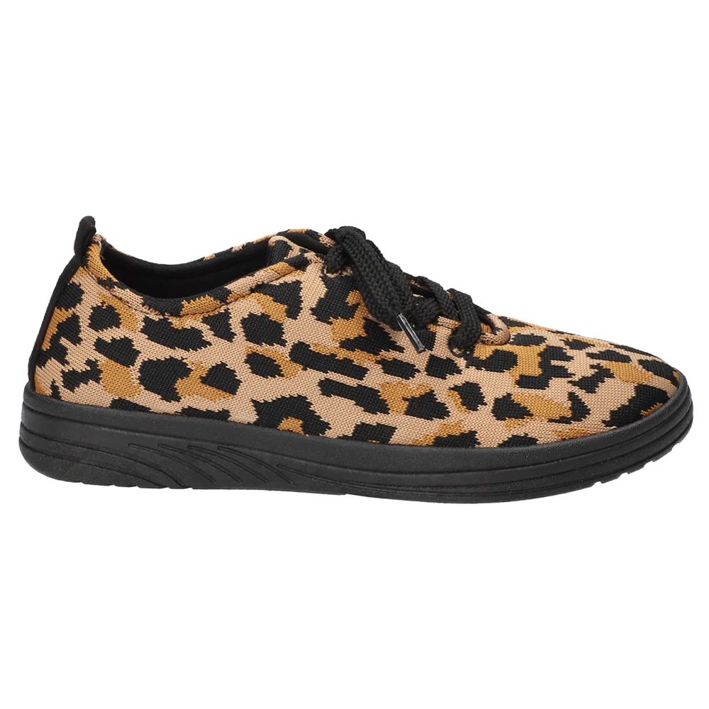 Command Leopard Lace Up Sneakers