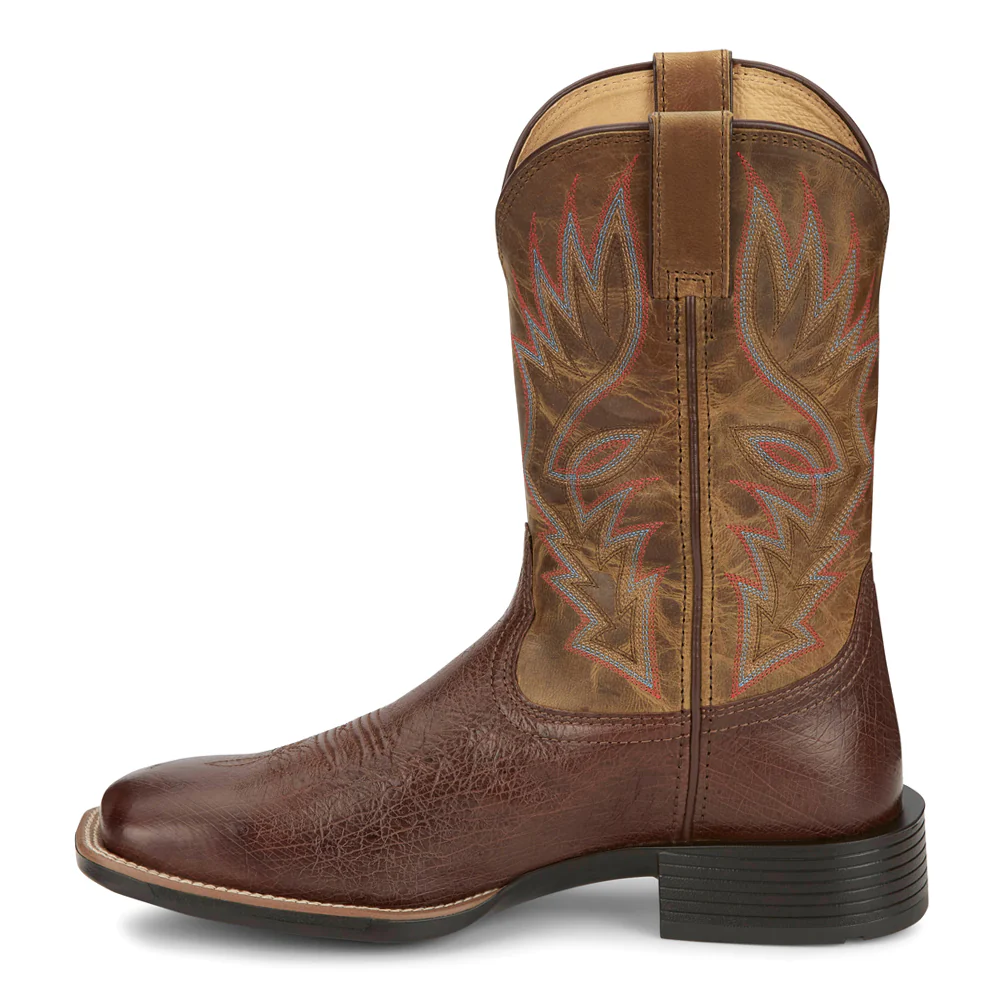 Conroe Embroidered Square Toe Pull On Cowboy Boots - Image 3
