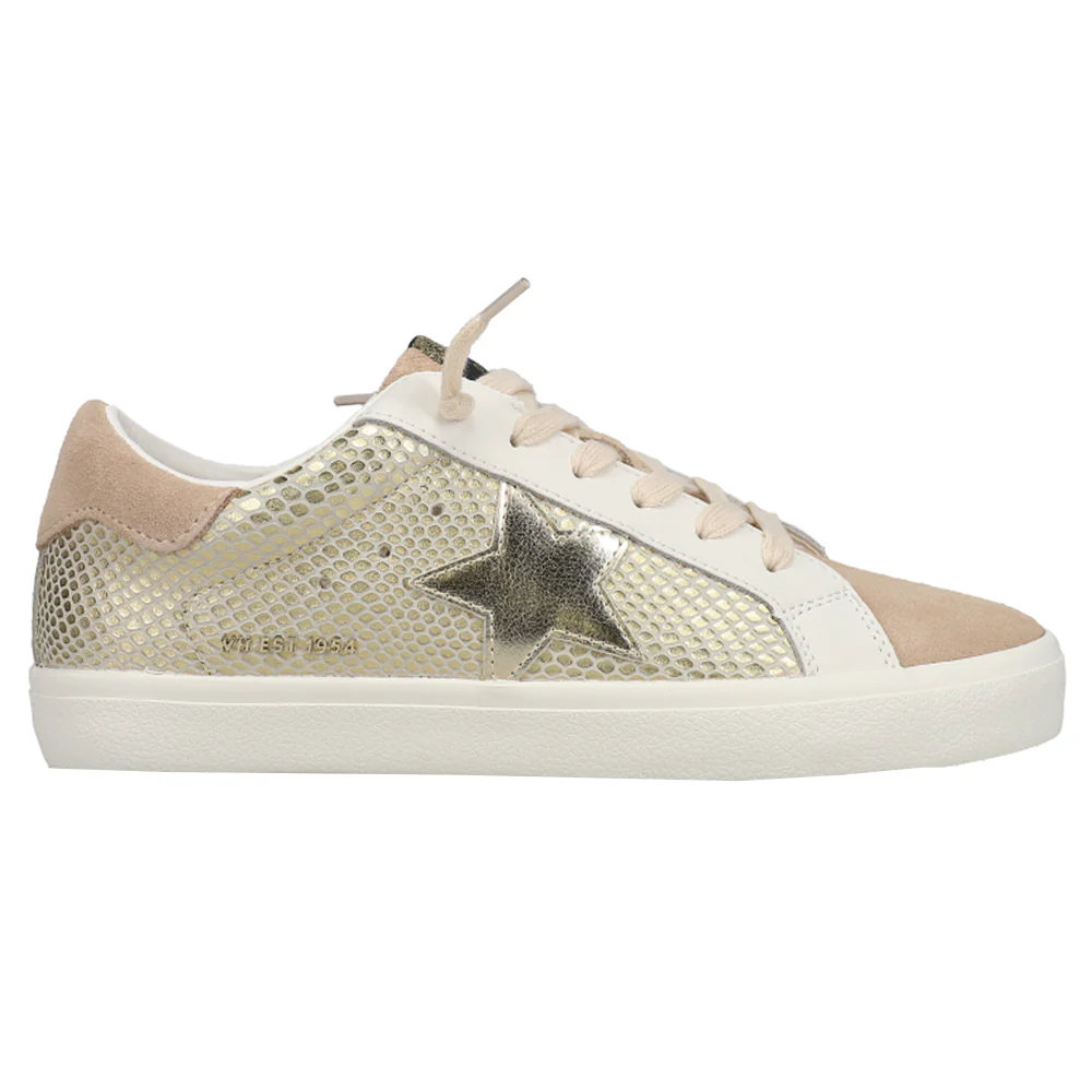Constance Metallic Lace Up Sneakers
