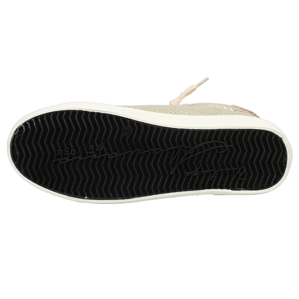Constance Metallic Lace Up Sneakers - Image 5