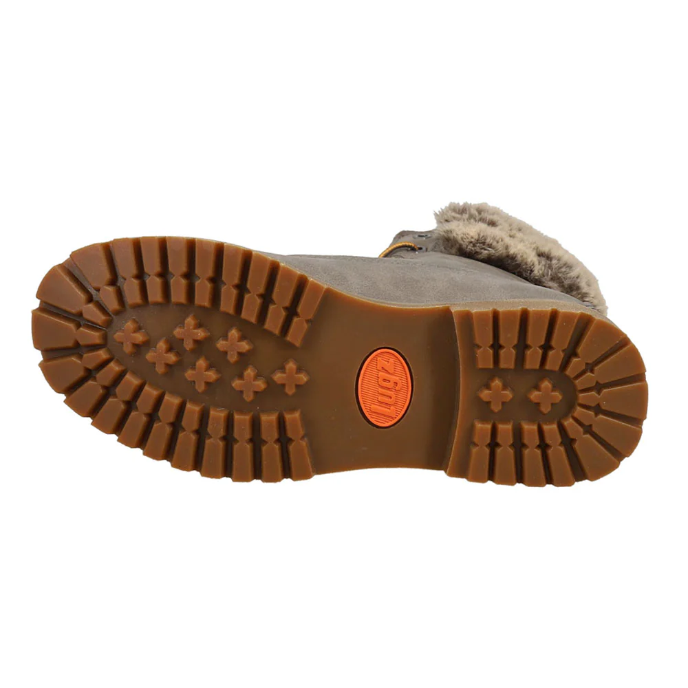 Convoy Faux Fur Round Toe Lace Up Boots - Image 5