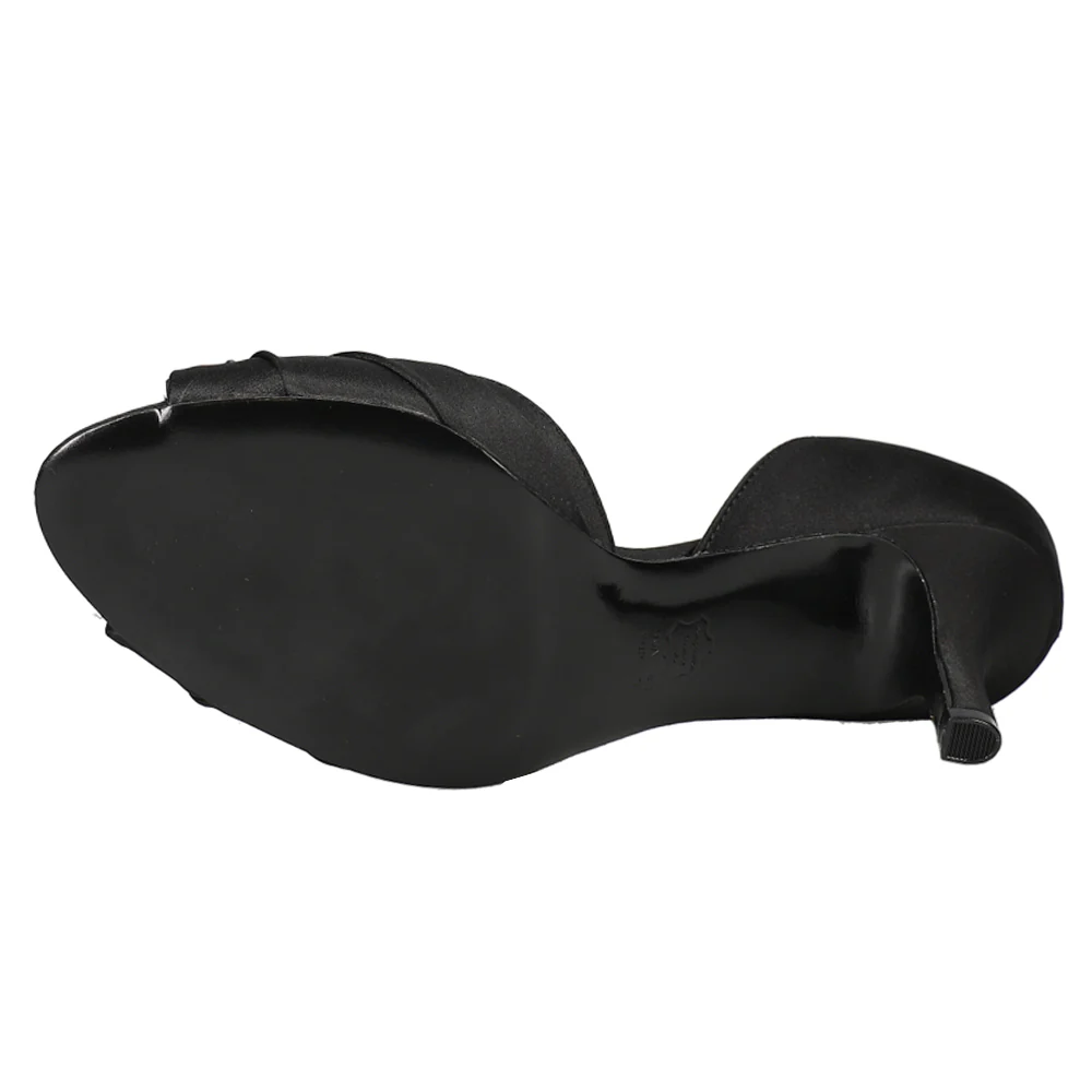Corrine Rhinestone Peep Toe Evening Pumps - Image 5