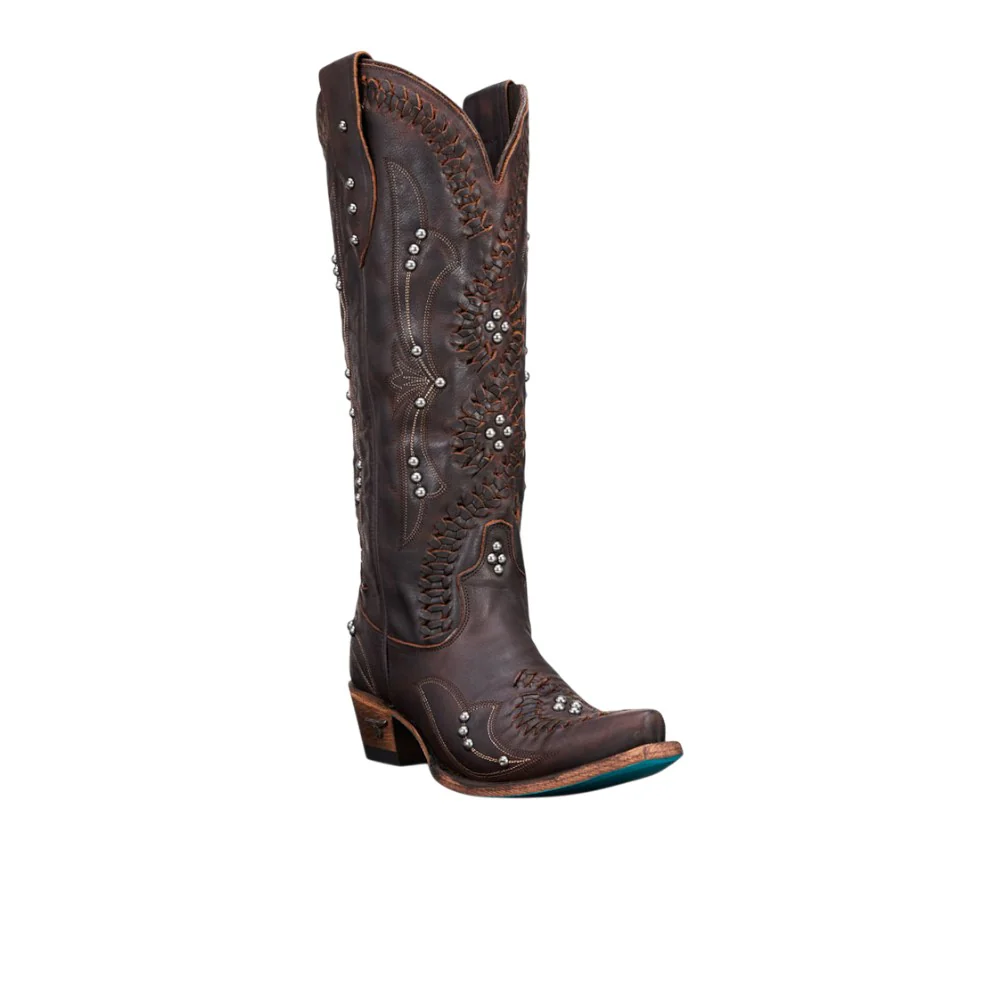 Cossette Embroidered Studded Snip Toe Boot - Image 2