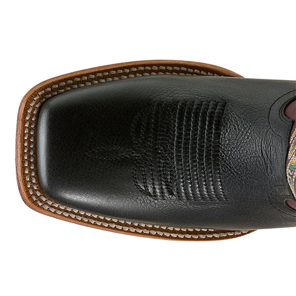 County Lane Wide Square Toe Pull On Cowboy Boots - Image 4